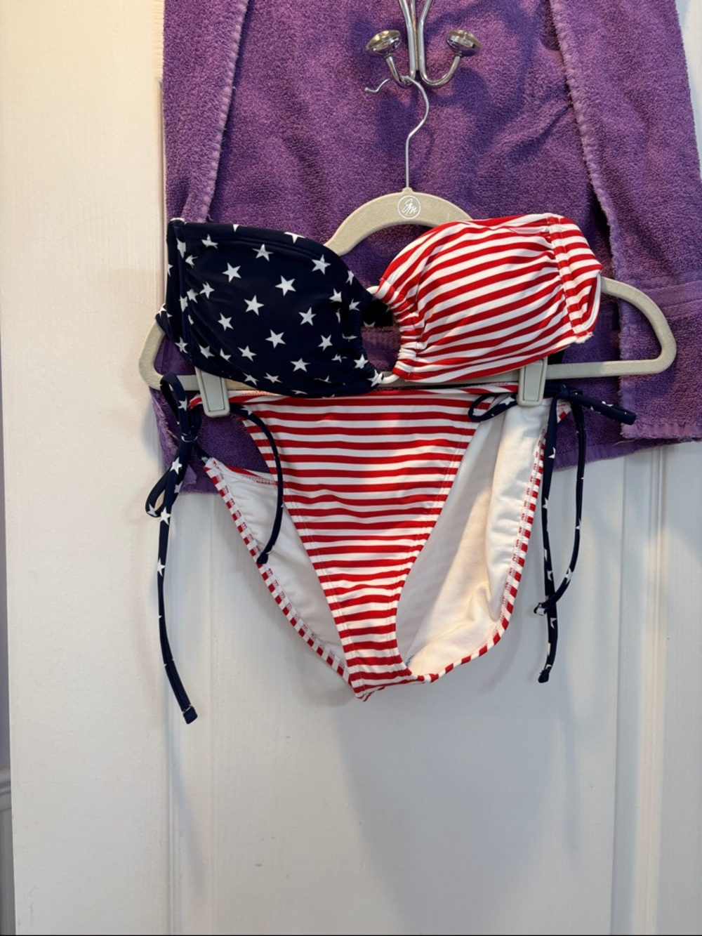 NWT wild fable Red, White & Blue Stars and Stripes Bikini